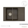 Мойка кухонная АКВАТОН Делия 78, кофе Мойка кухонная АКВАТОН Делия 78, кофе