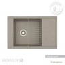 Мойка кухонная АКВАТОН Делия 78, серый шелк Мойка кухонная АКВАТОН Делия 78, серый шелк